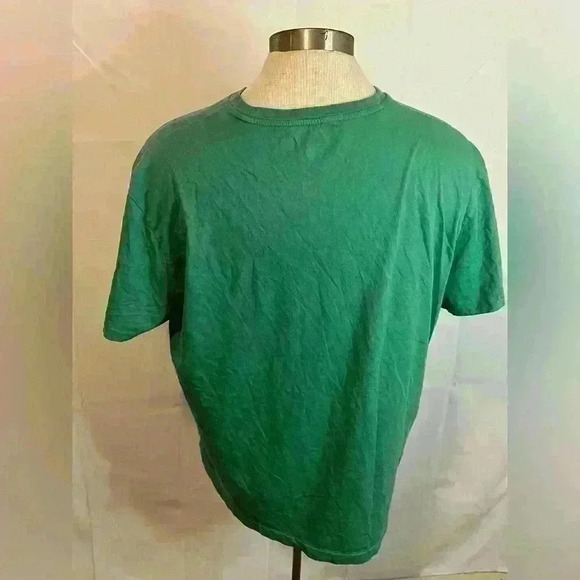 Polo Ralph Lauren Classic Fit Men's Short Sleeve Green Shirt Large White Pony - Picture 5 of 7